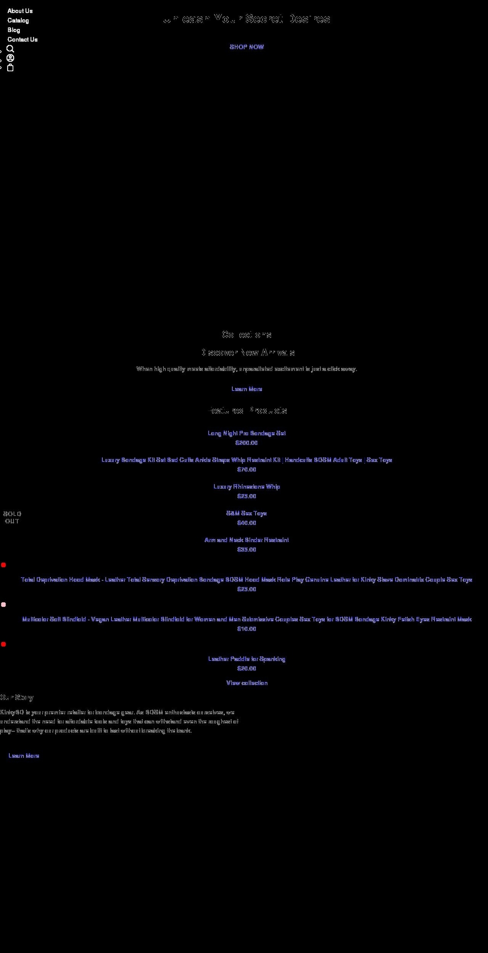 kinkybd.com shopify website screenshot
