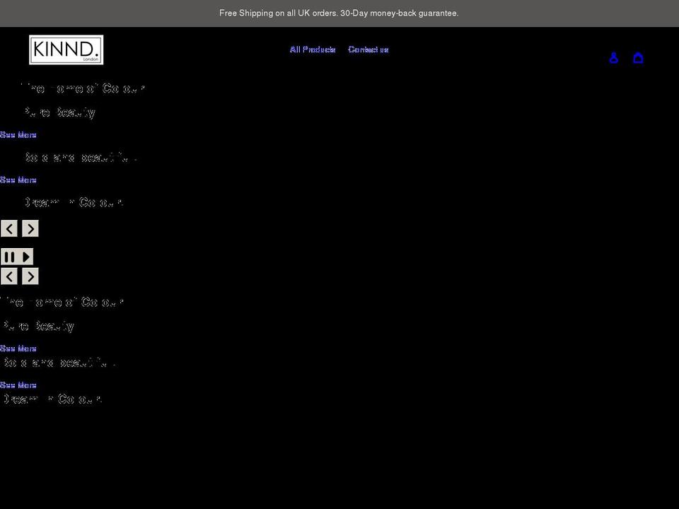 kinndnails.com shopify website screenshot