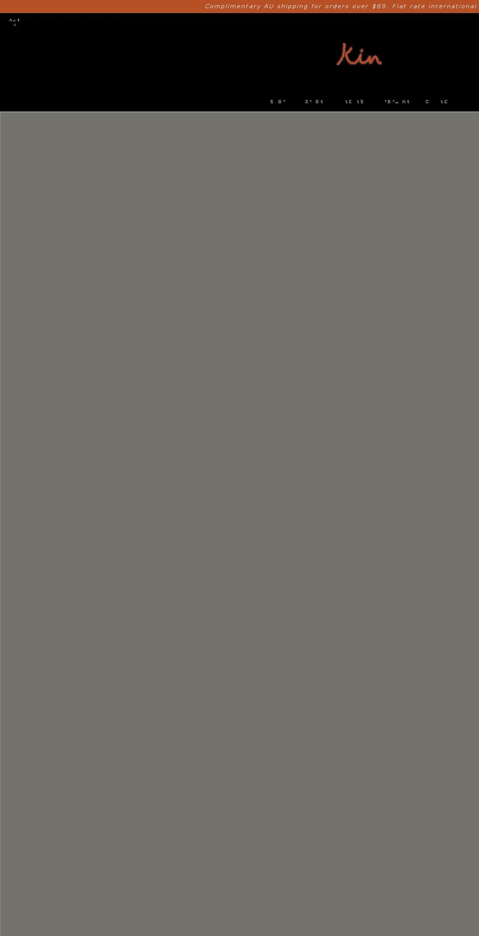 kinnorth.com shopify website screenshot