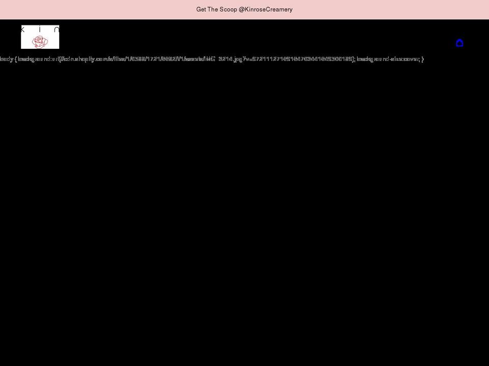 kinrose.com shopify website screenshot