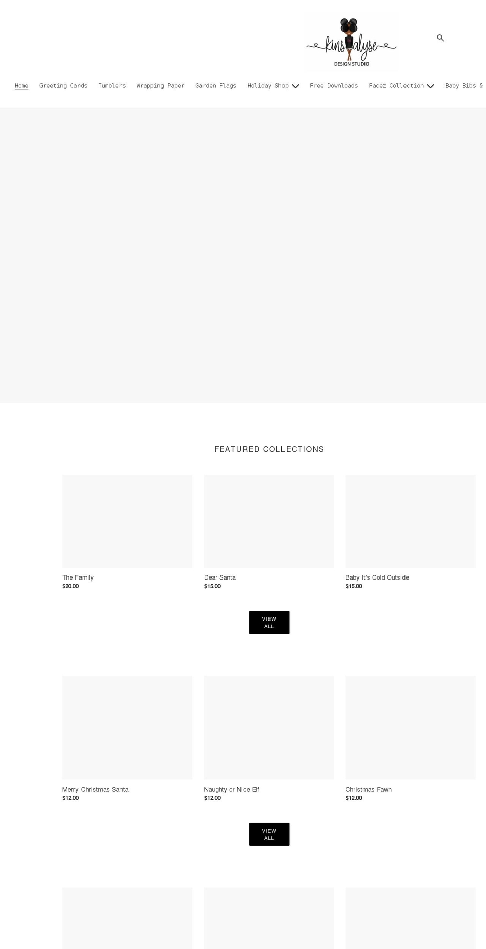 kinsalyseds.com shopify website screenshot