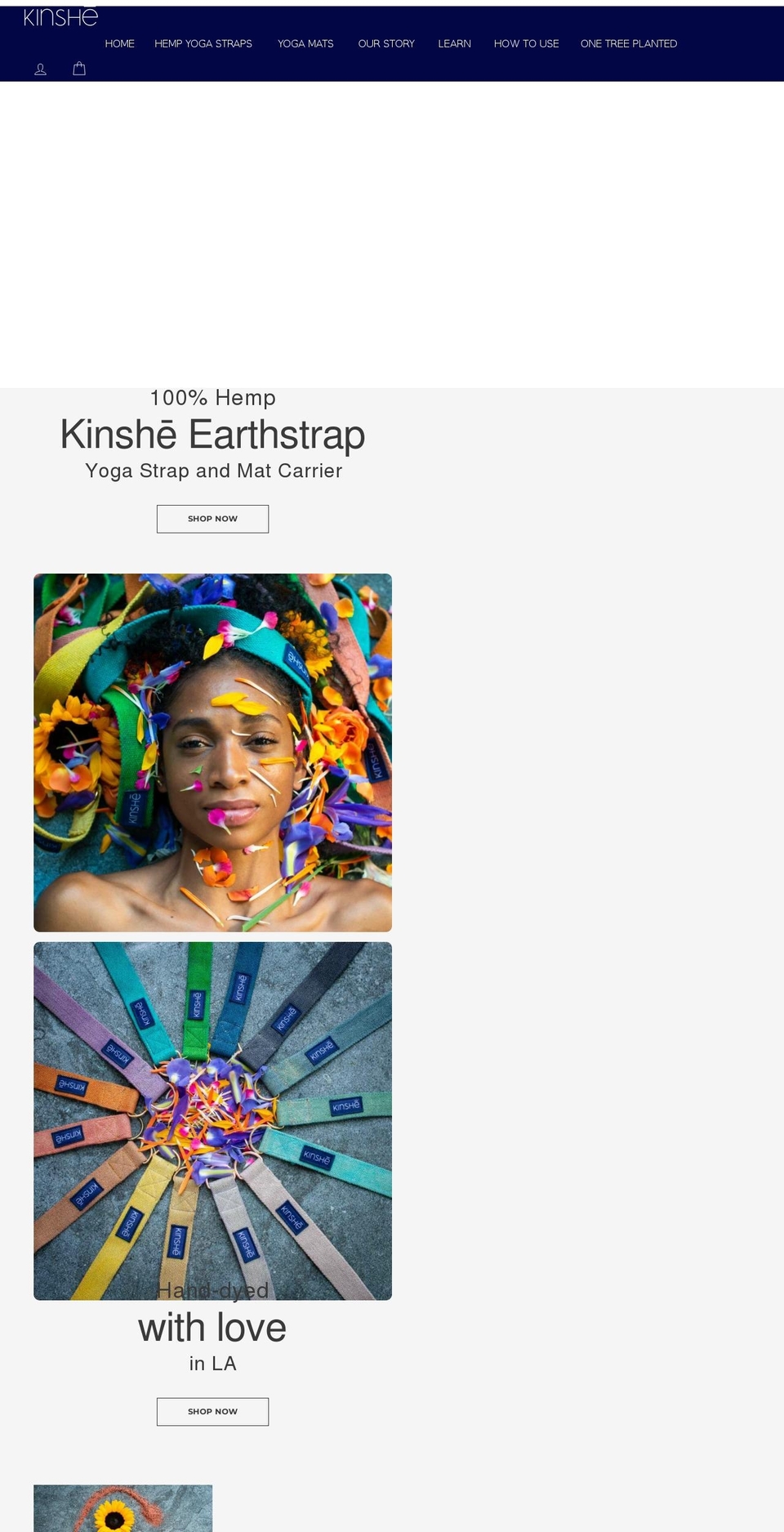 kinsheyoga.com shopify website screenshot