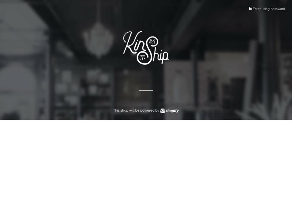 kinshipwholesale.com shopify website screenshot