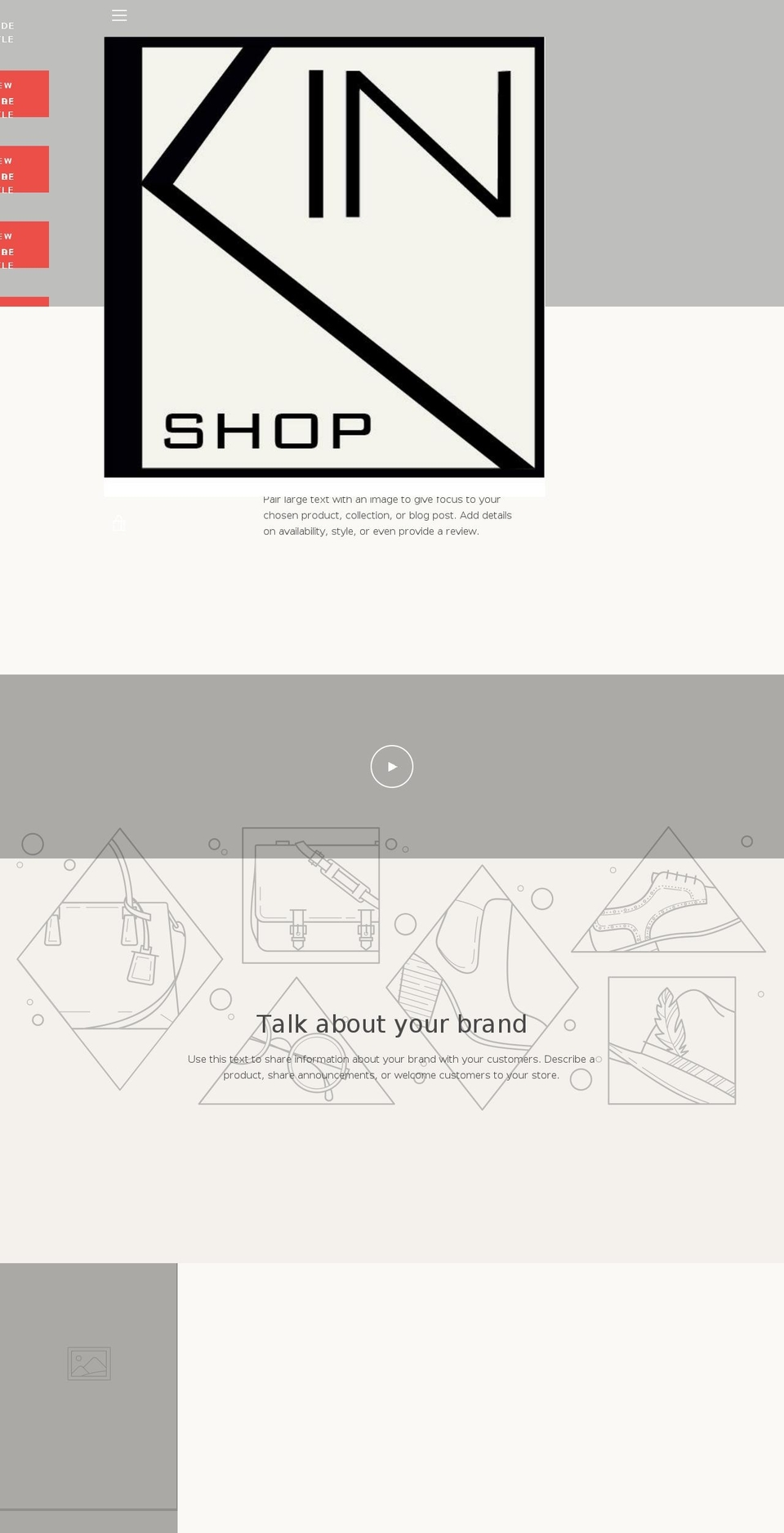 kinshop.design shopify website screenshot