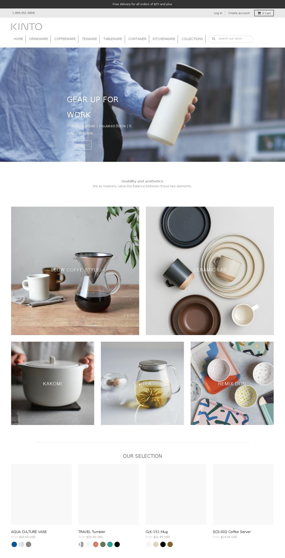 kintostore.com — Shopify storefront screenshot