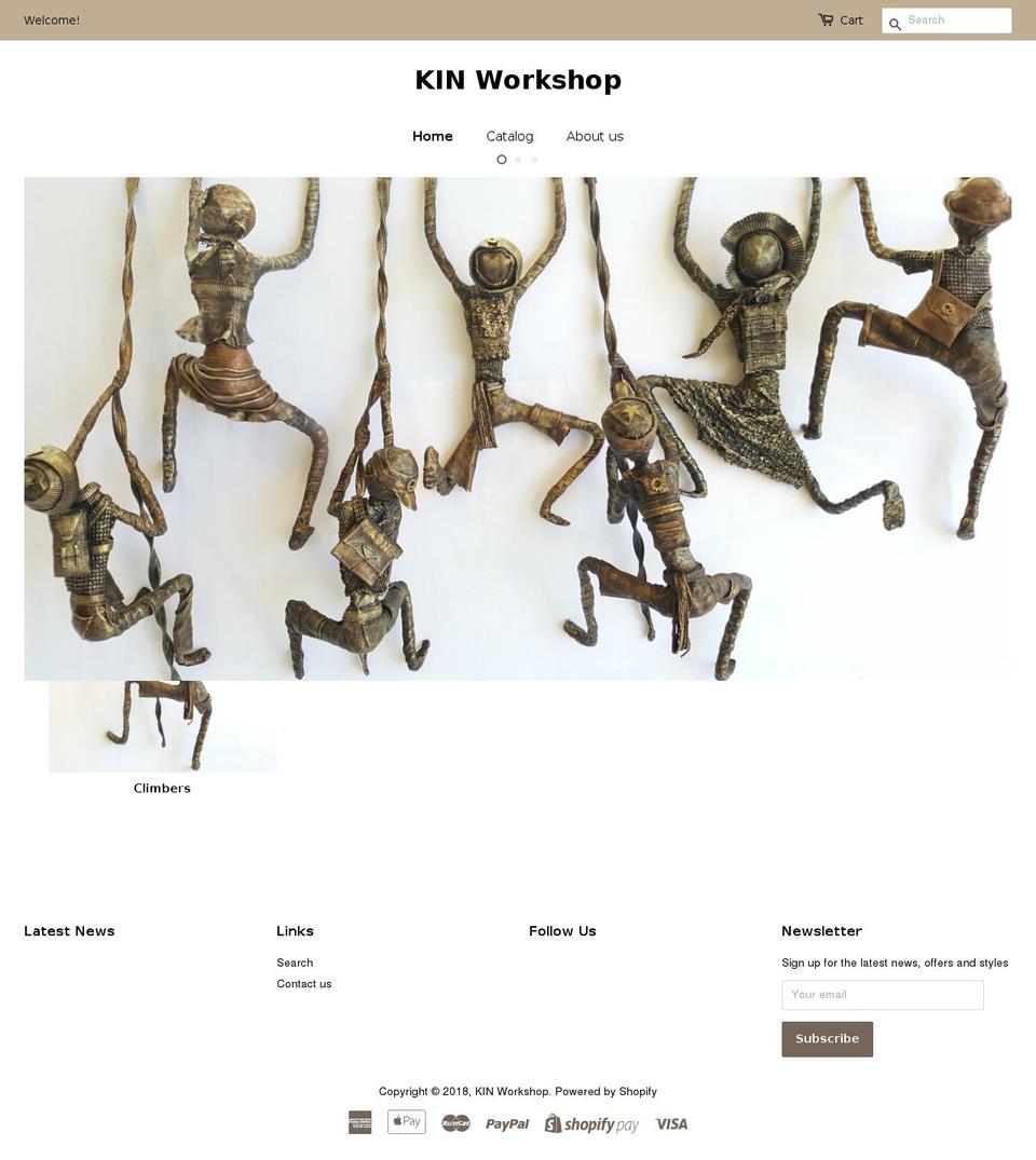 kinworkshop.com — Shopify storefront screenshot