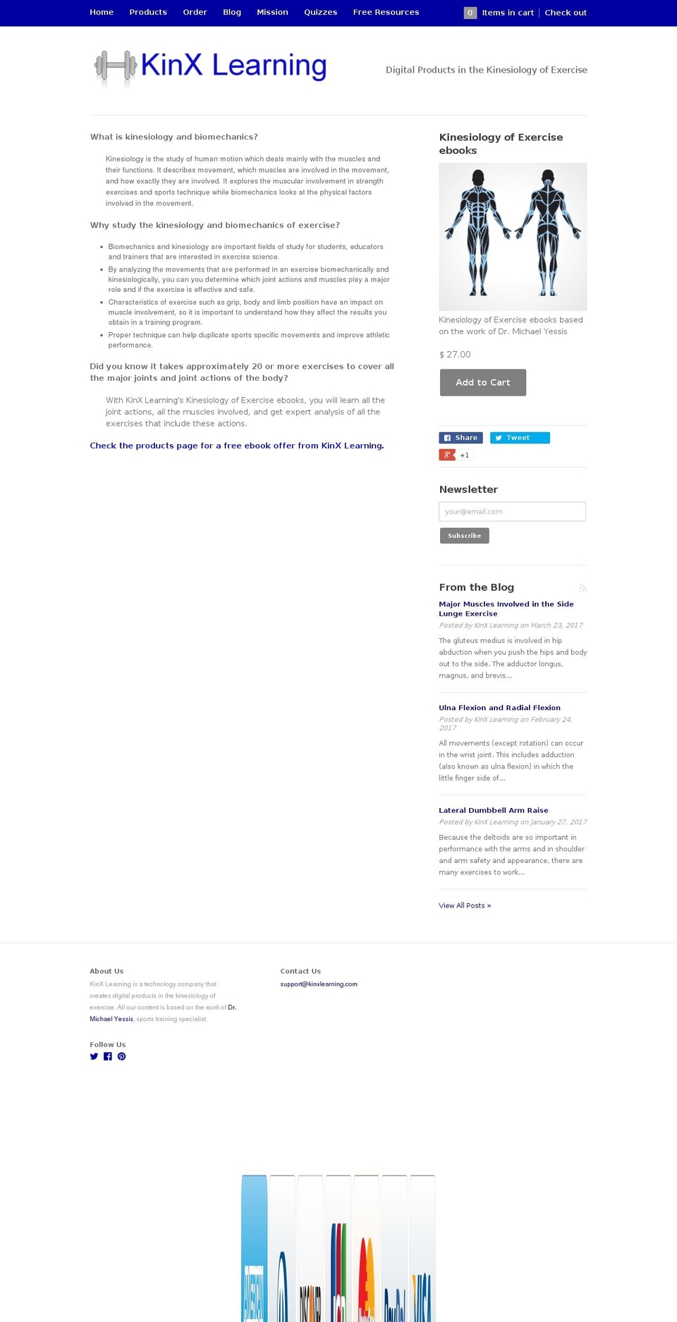 kinxlearning.com shopify website screenshot