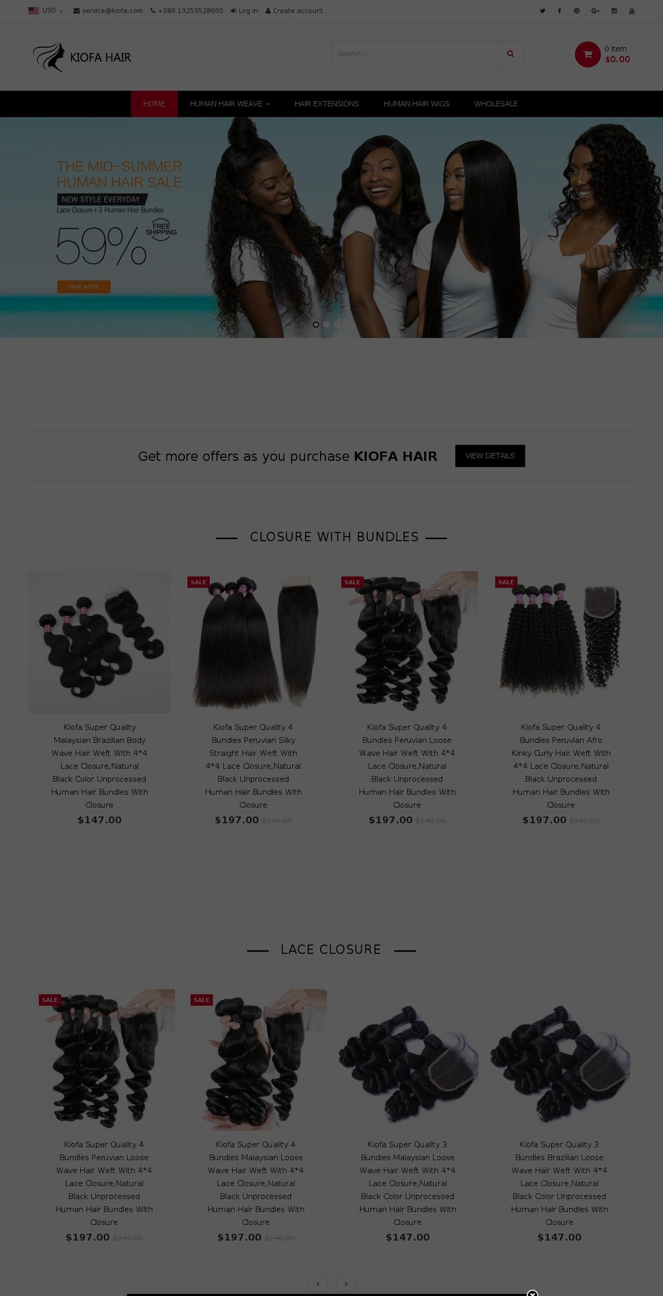 linda-1 Shopify theme site example kiofa.com