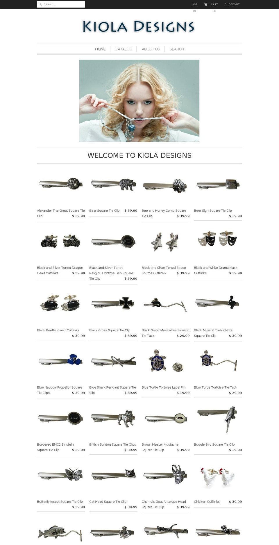 kioladesigns.com shopify website screenshot