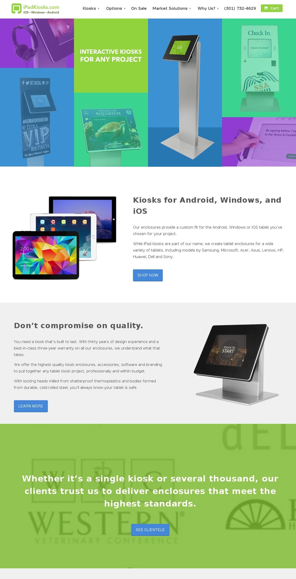 kioskspec.com shopify website screenshot