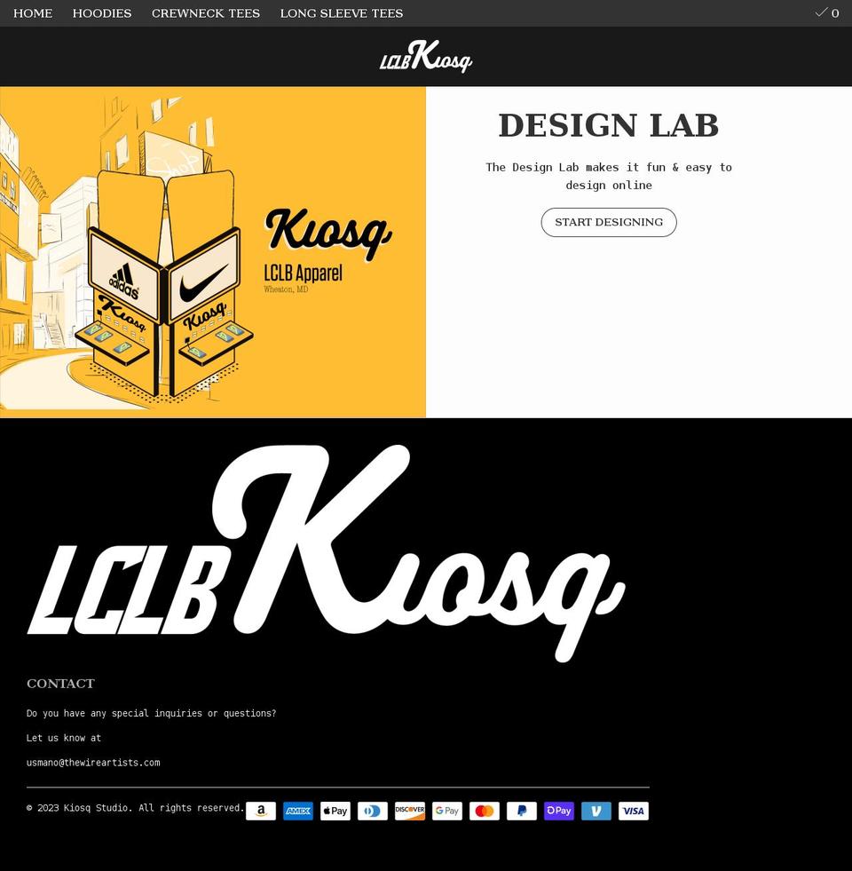 kiosq.studio shopify website screenshot