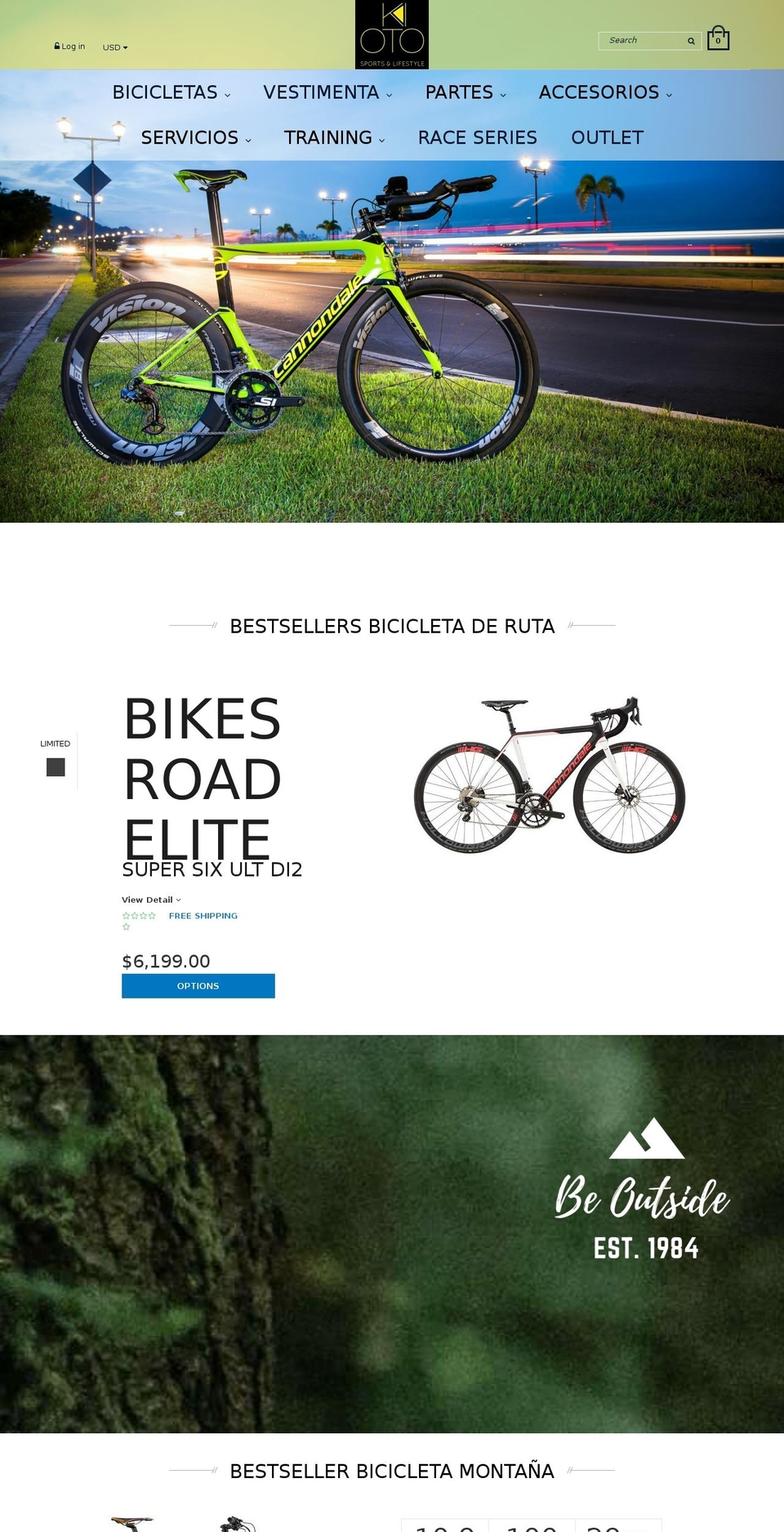kiotostore.com — Shopify storefront screenshot