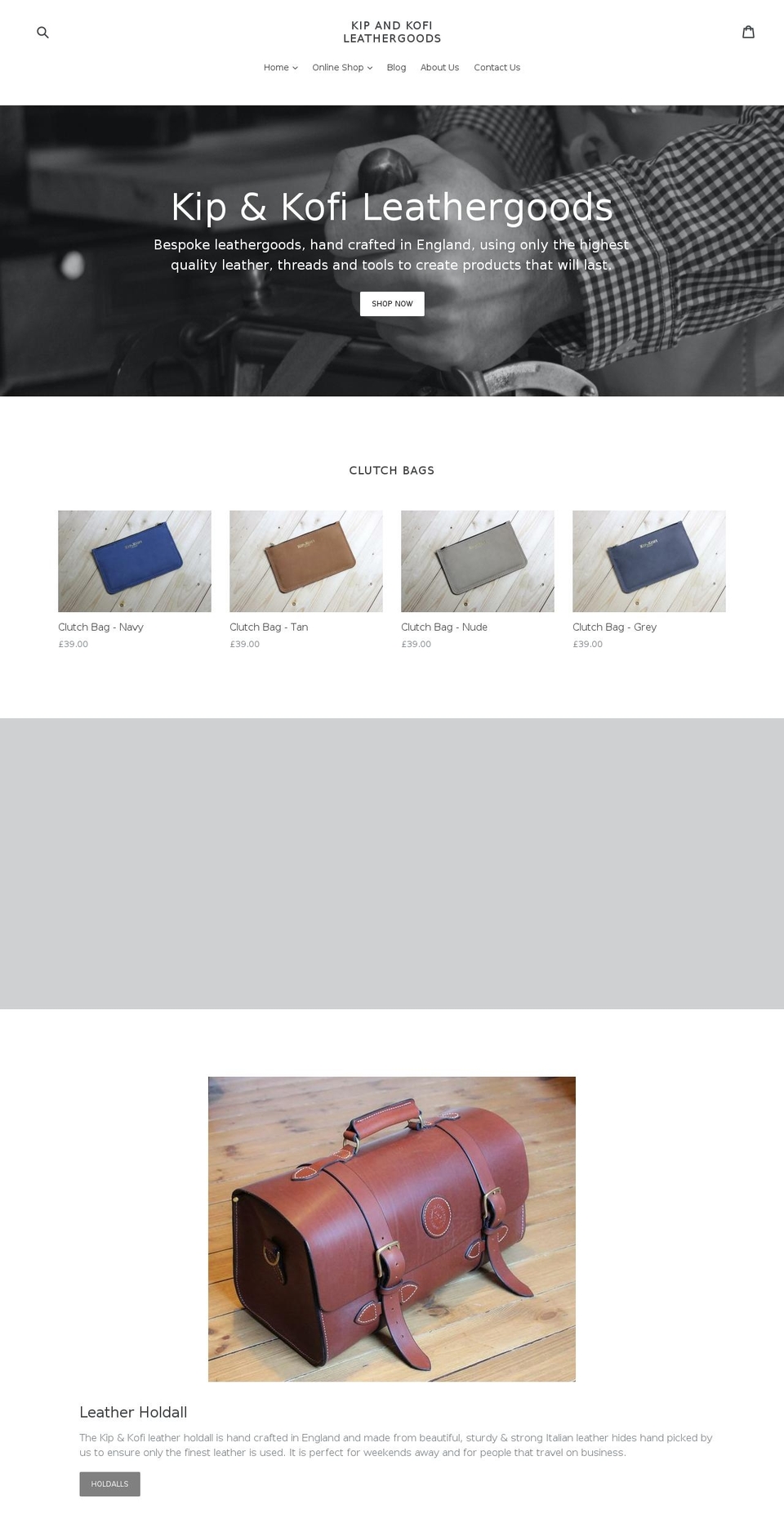 kipandkofi.com shopify website screenshot