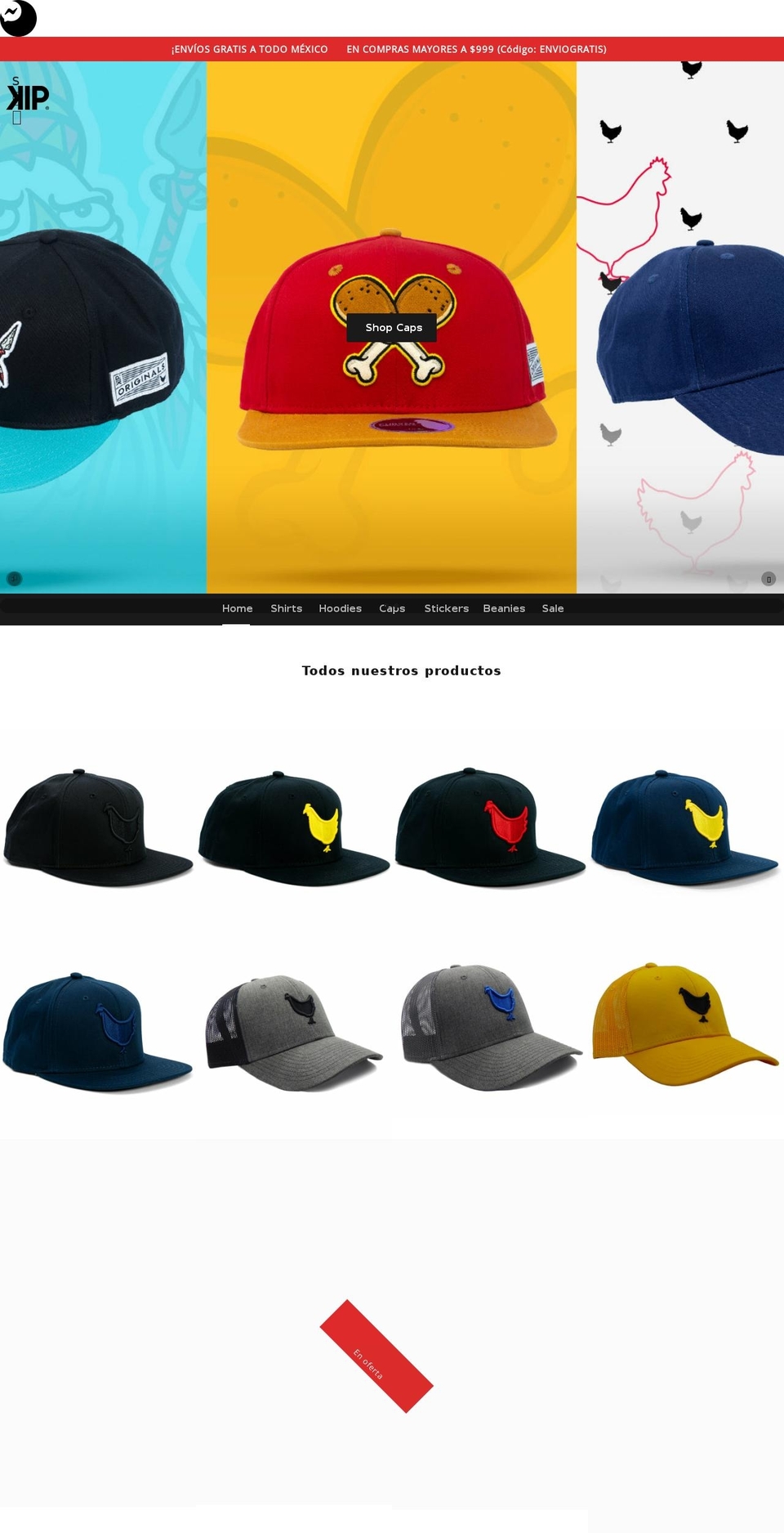 kipapparel.com shopify website screenshot