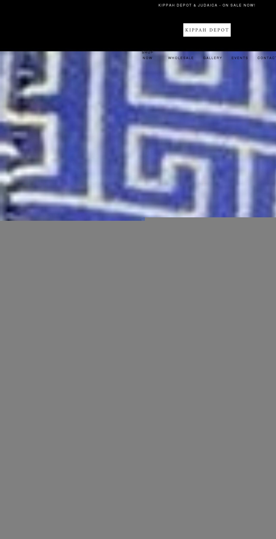 kippahdepot.com shopify website screenshot