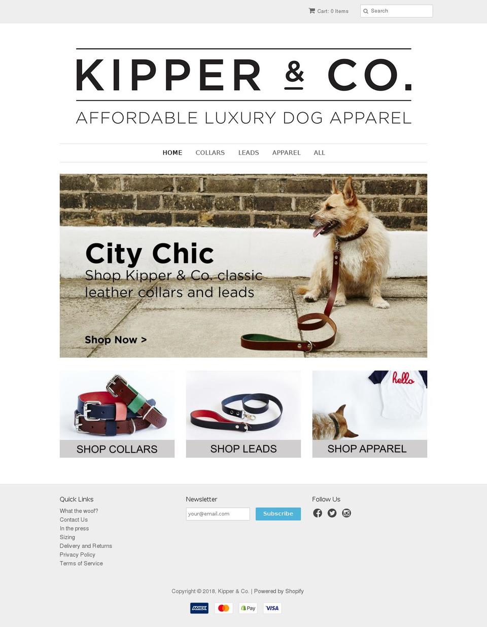 kipperandco.co.uk shopify website screenshot