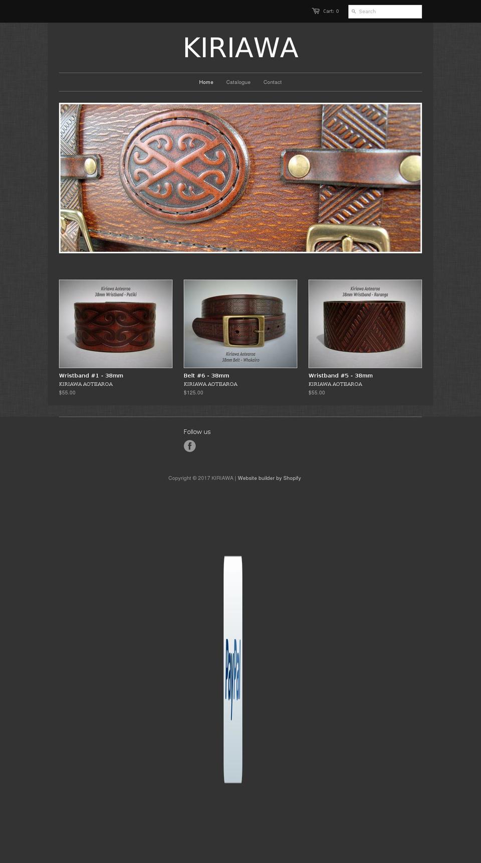 kiriawa.com shopify website screenshot