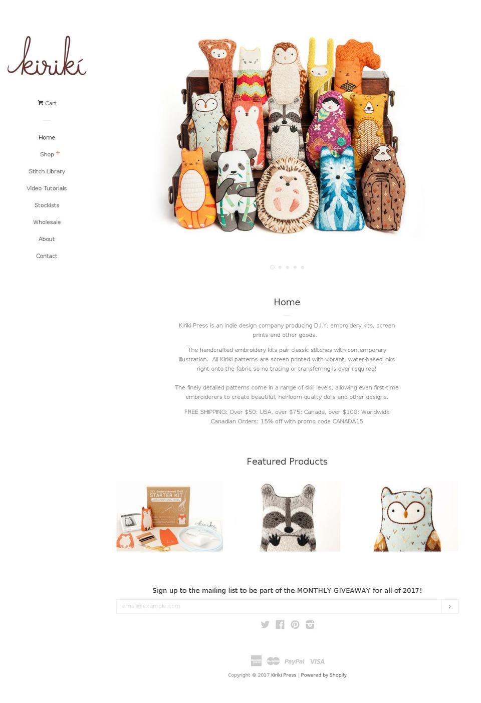 kirikipress.com shopify website screenshot