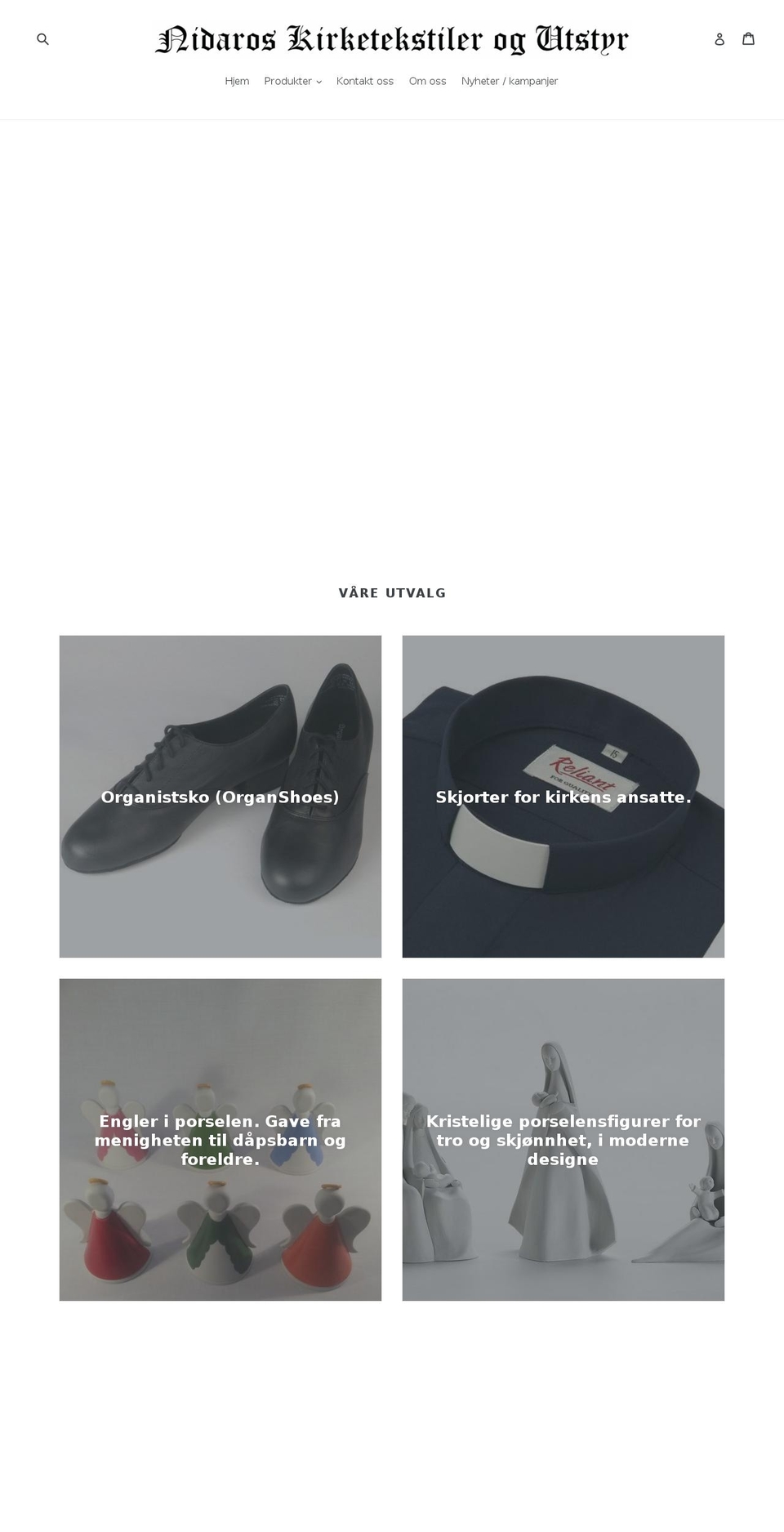 kirketekstiler.net shopify website screenshot