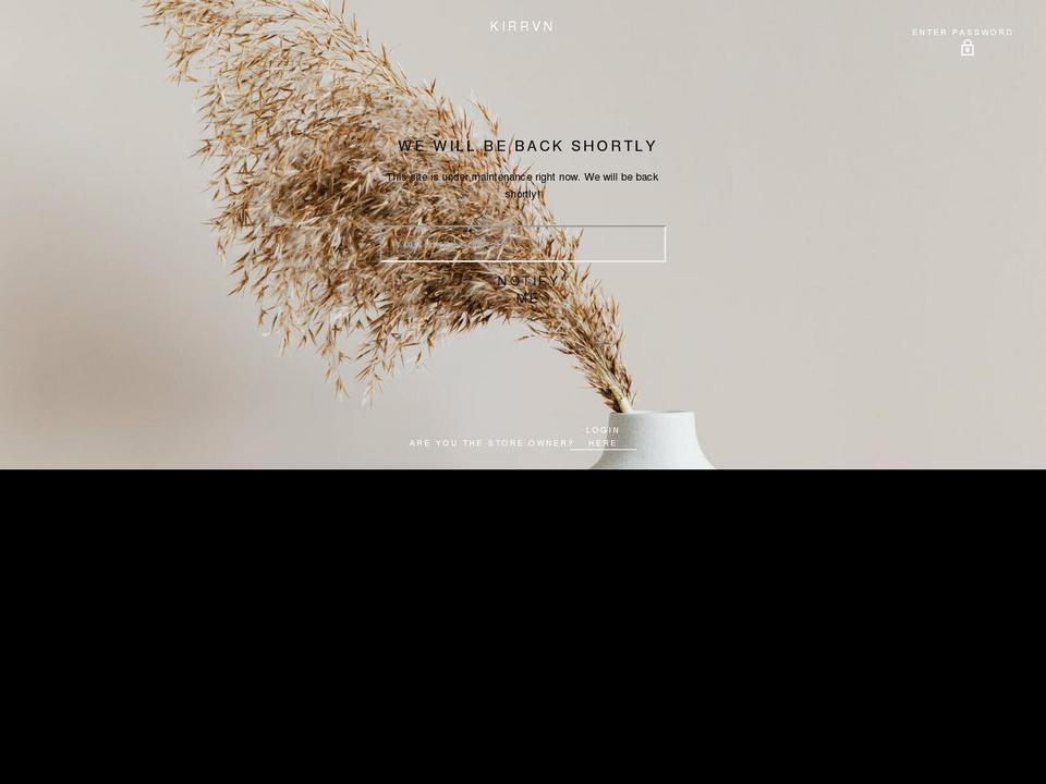 kirrvn.com shopify website screenshot