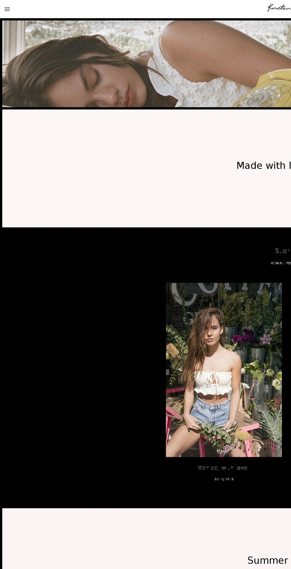 kirstenjadeswim.com shopify website screenshot