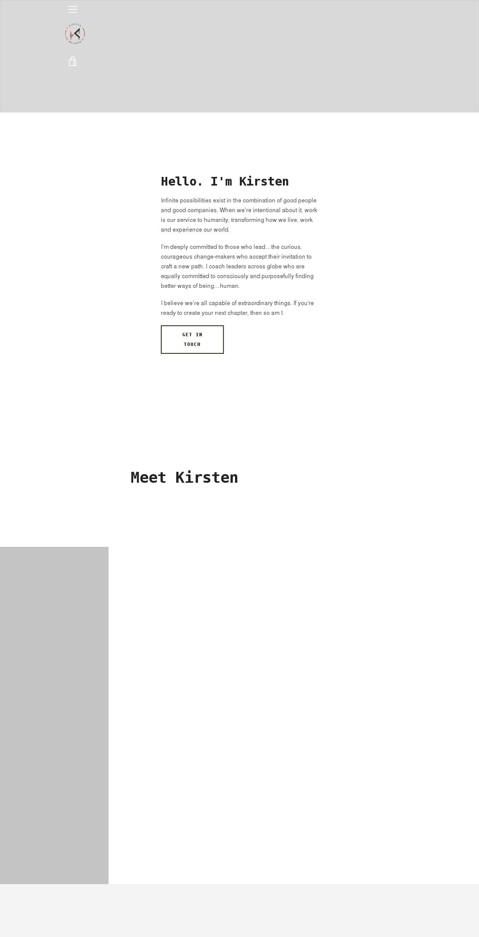 kirstenmuldoon.com shopify website screenshot