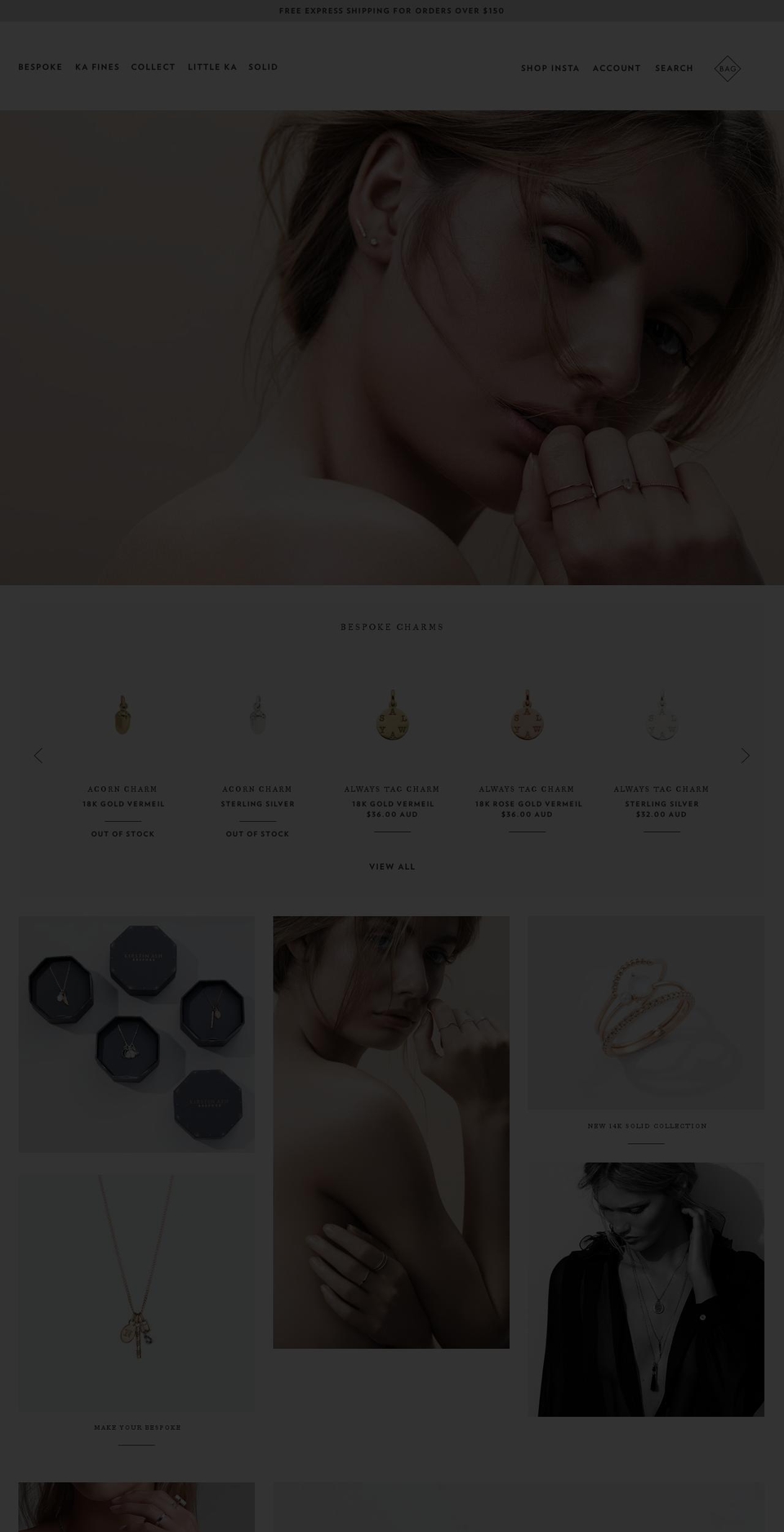 kirstinash.com shopify website screenshot