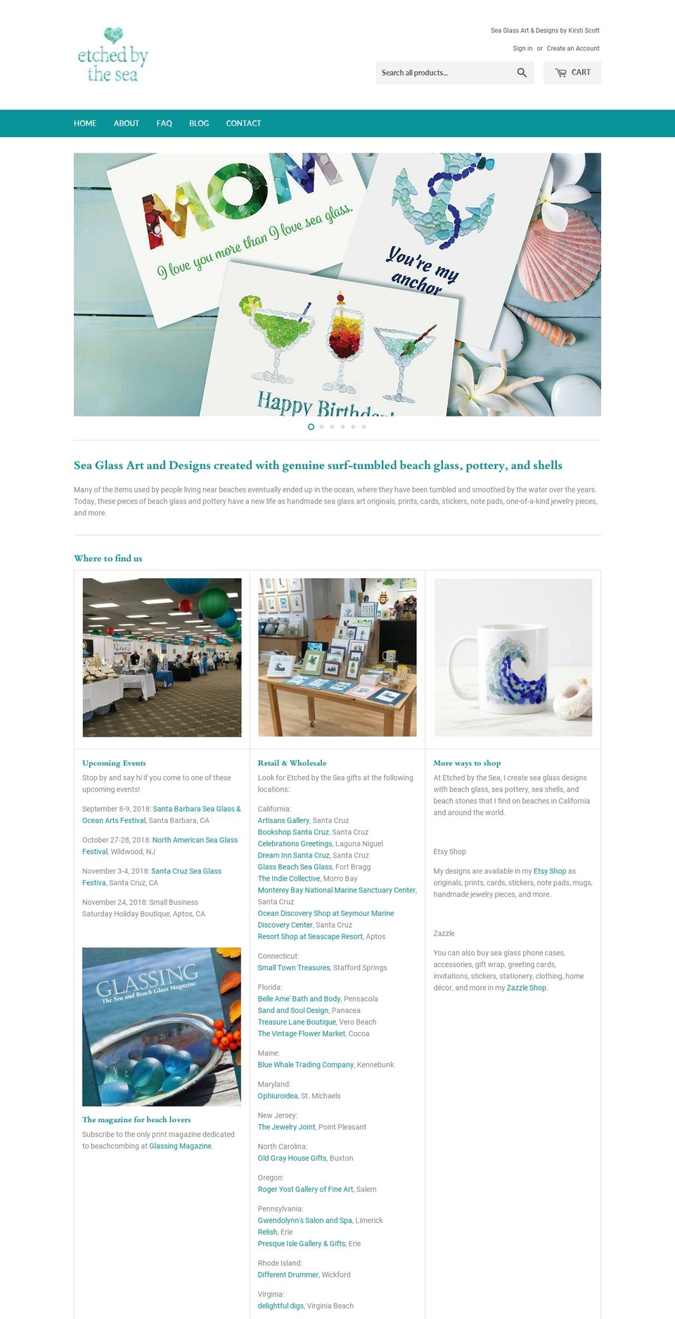 kirstiscott.com — Shopify storefront screenshot