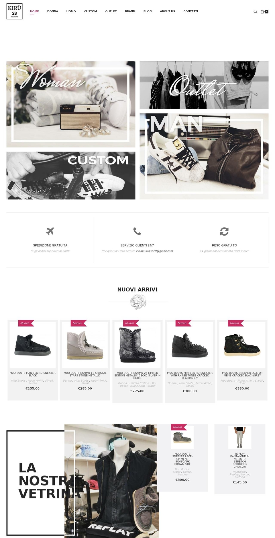 kiruboutique.com shopify website screenshot