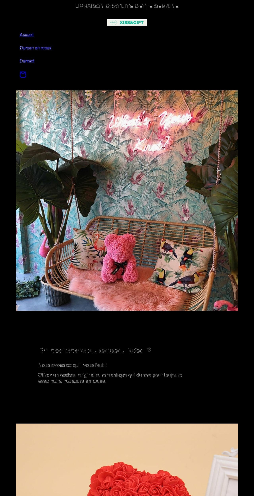 kissandgift.com shopify website screenshot