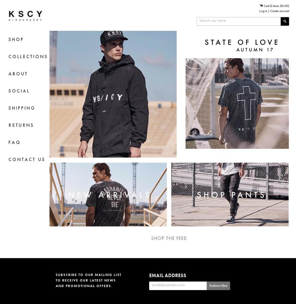 kisschacey.com.au shopify website screenshot