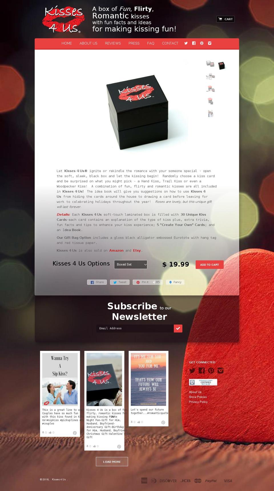kisses4u.com — Shopify storefront screenshot