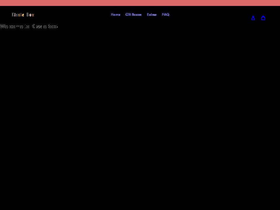 kissiebox.com shopify website screenshot