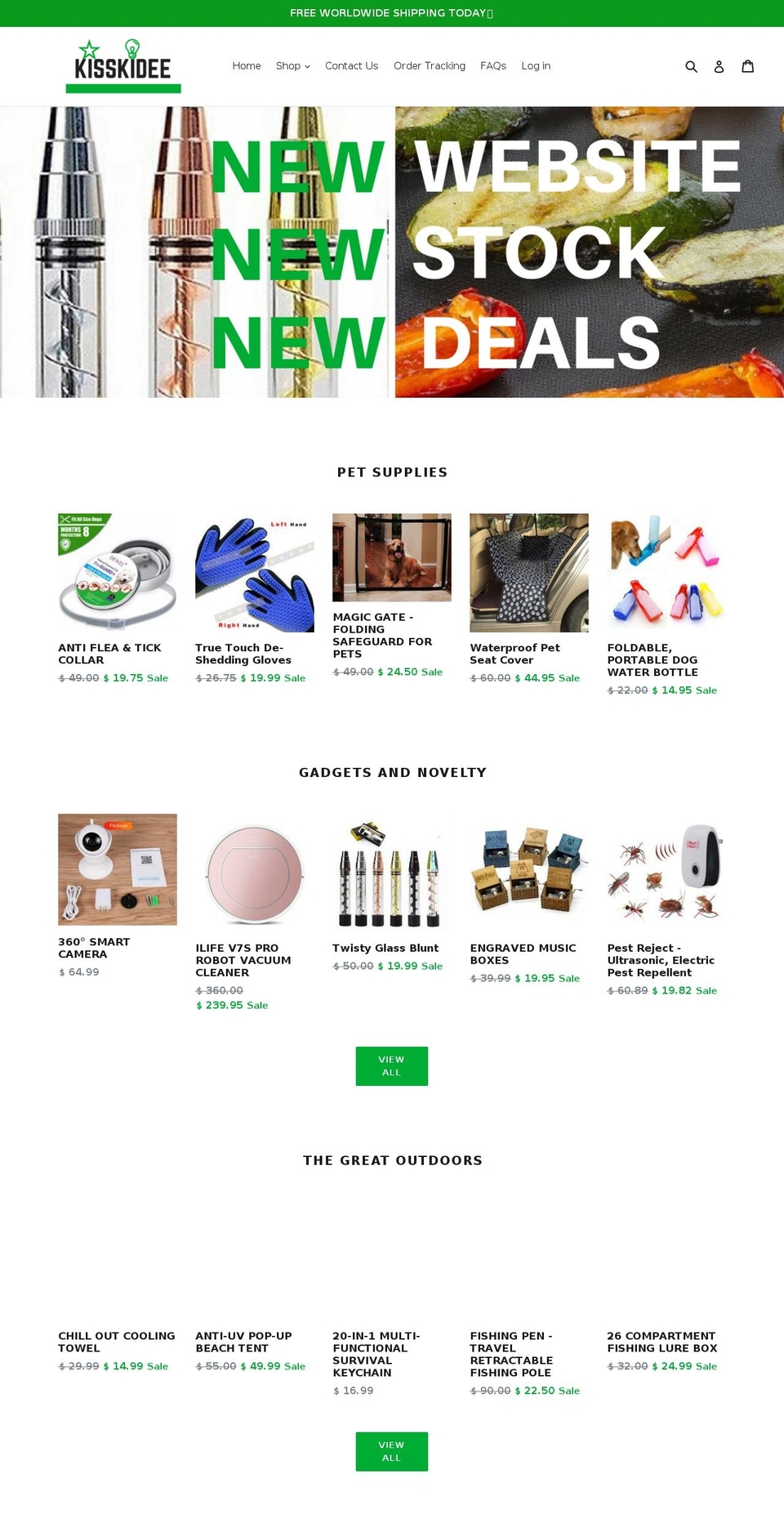 kisskidee.com — Shopify storefront screenshot