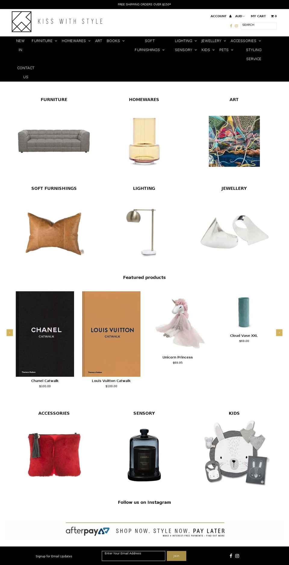 kisswithstyle.com.au shopify website screenshot