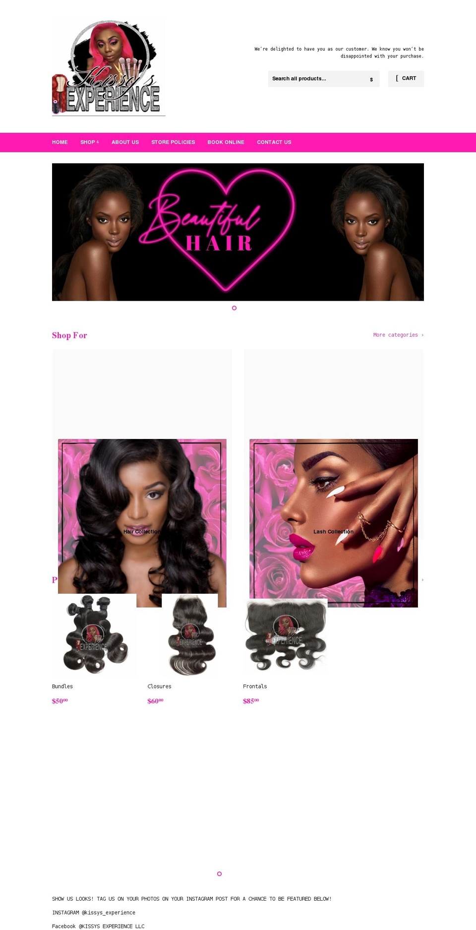 kissysexperience.com shopify website screenshot