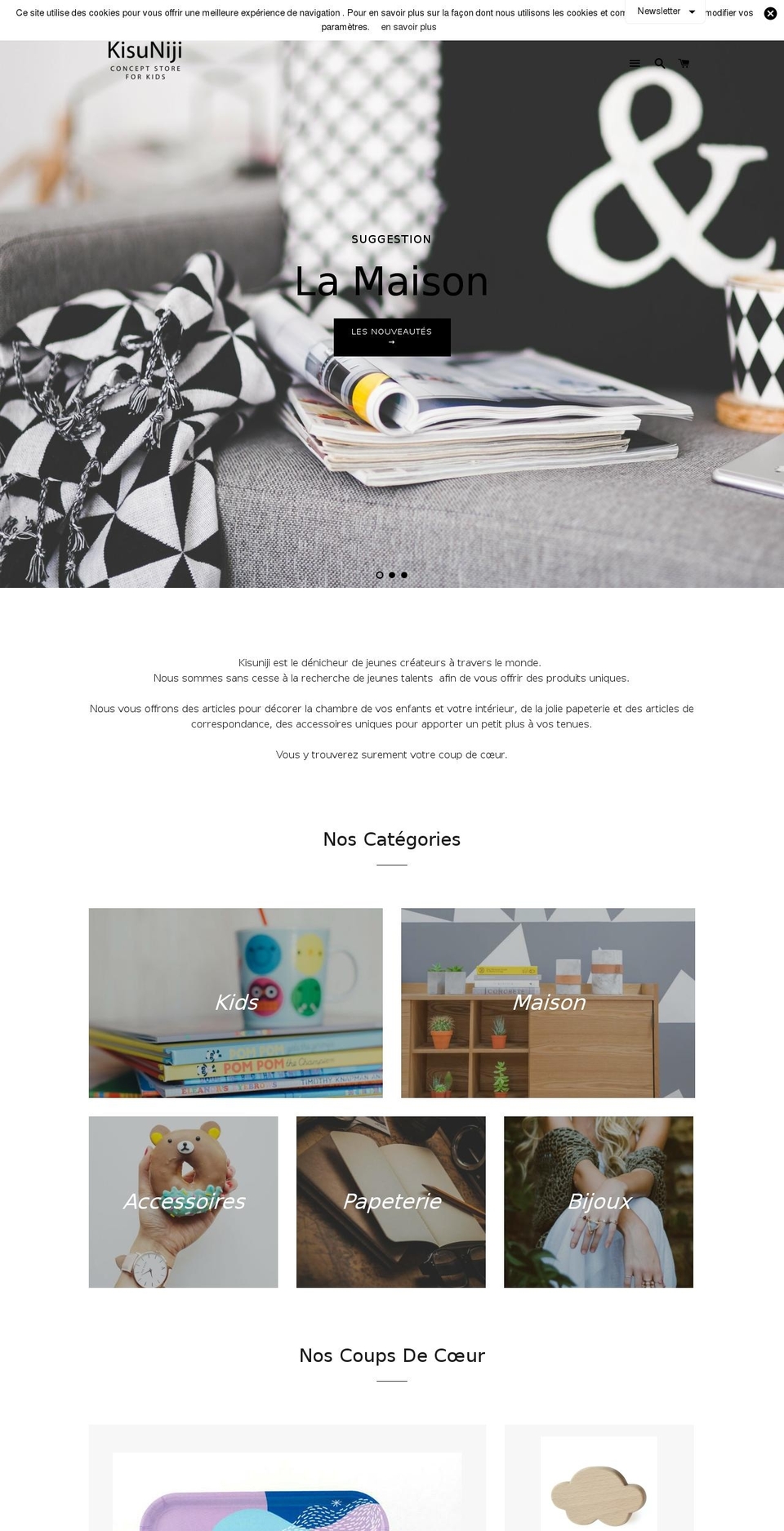 kisuniji.com shopify website screenshot