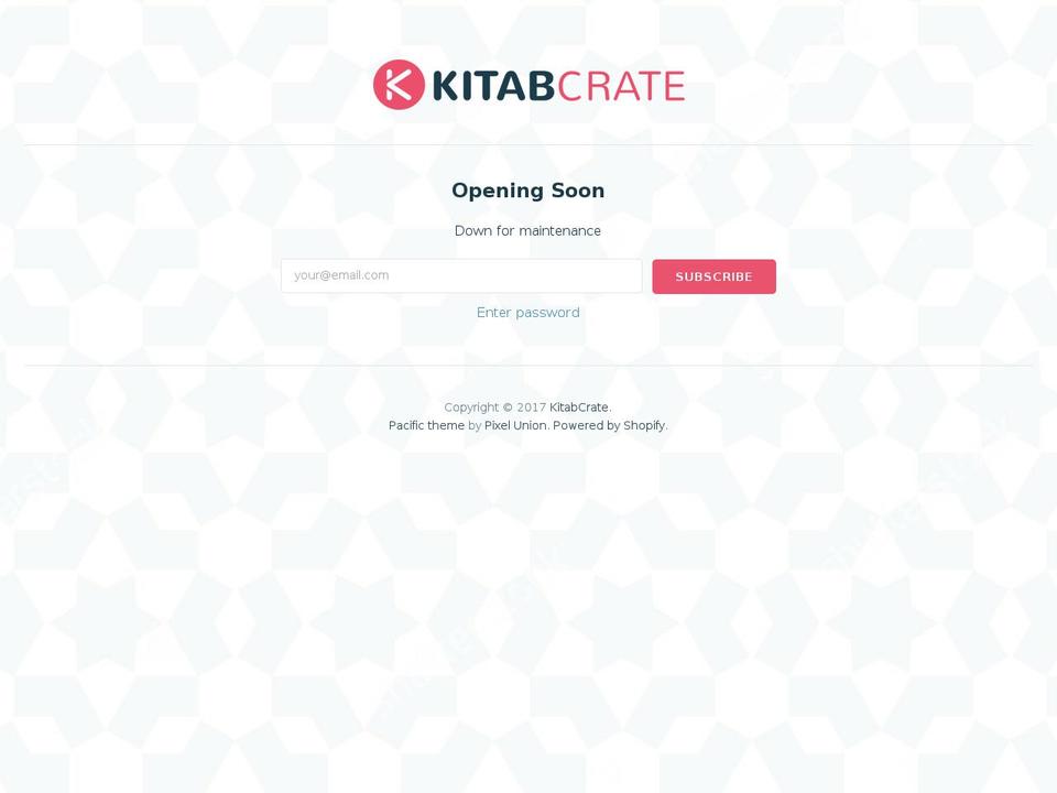 kitabcrate.com shopify website screenshot
