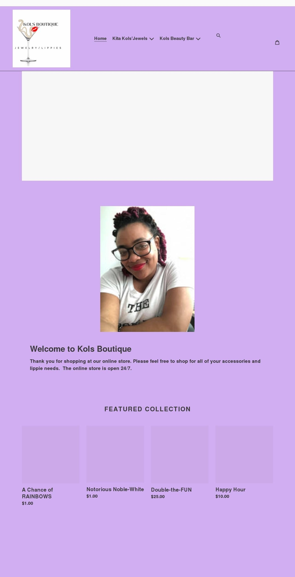 kitakolsjewels.com shopify website screenshot