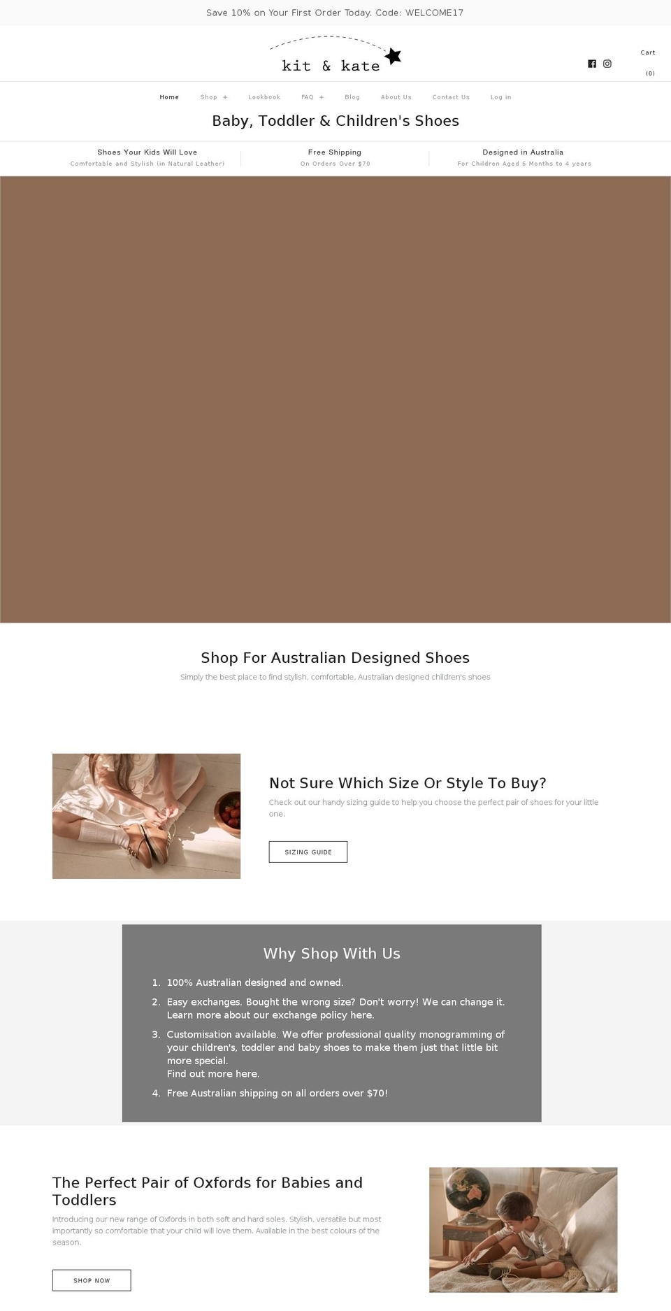 kitandkate.com.au shopify website screenshot