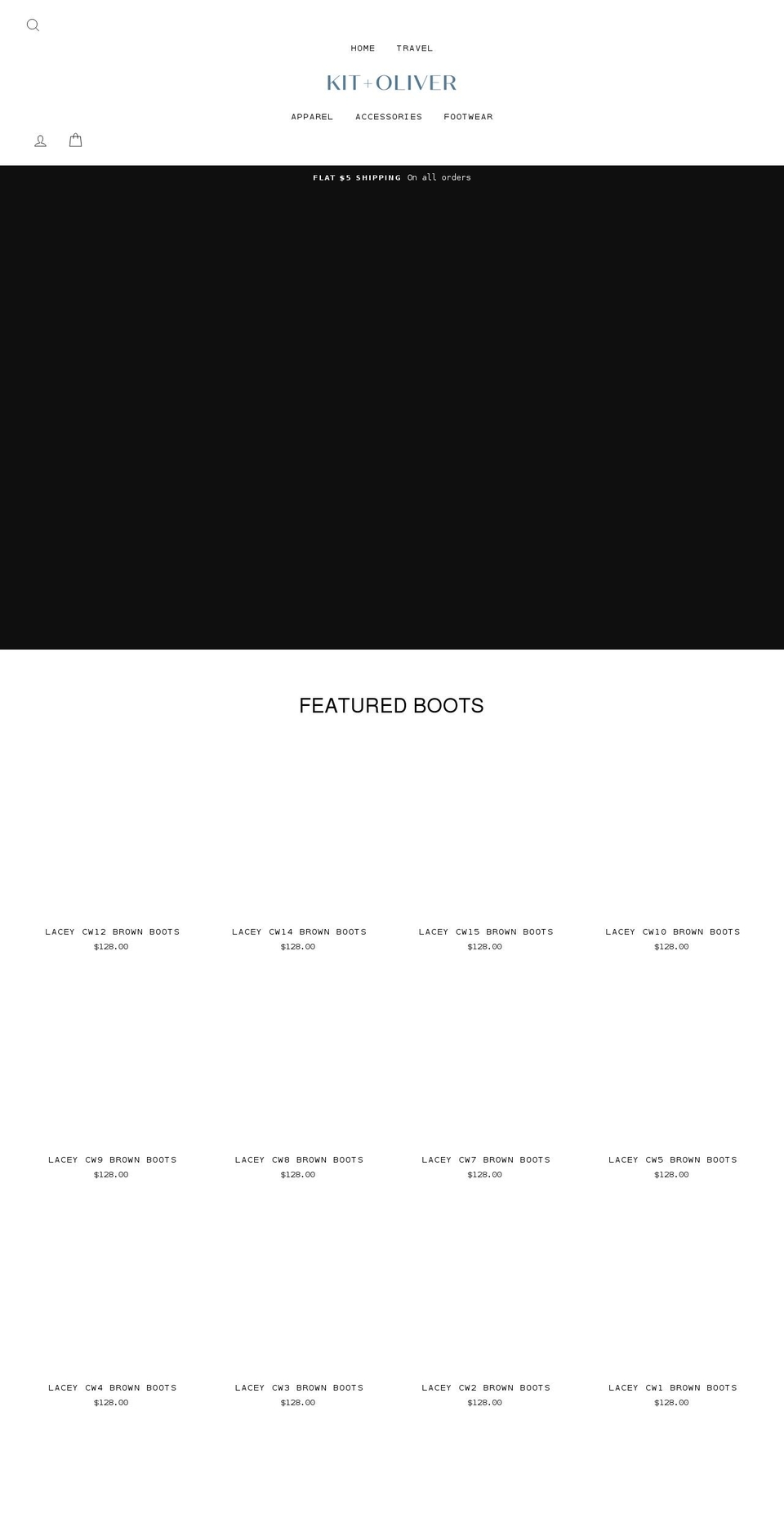 kitandoliver.com shopify website screenshot