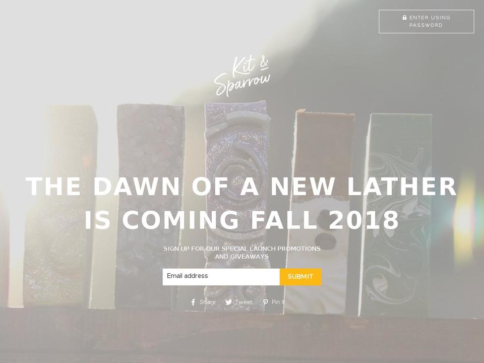 kitandsparrow.com — Shopify storefront screenshot