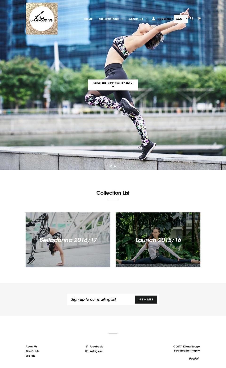kitararouge.com shopify website screenshot
