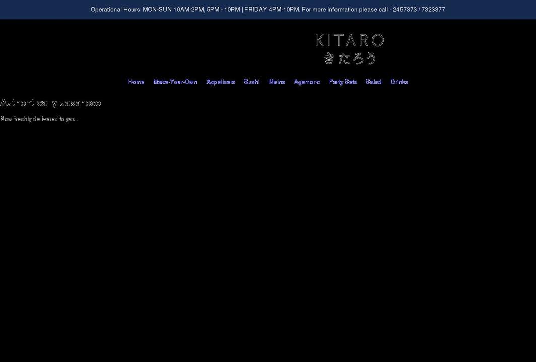 kitarobrunei.com shopify website screenshot