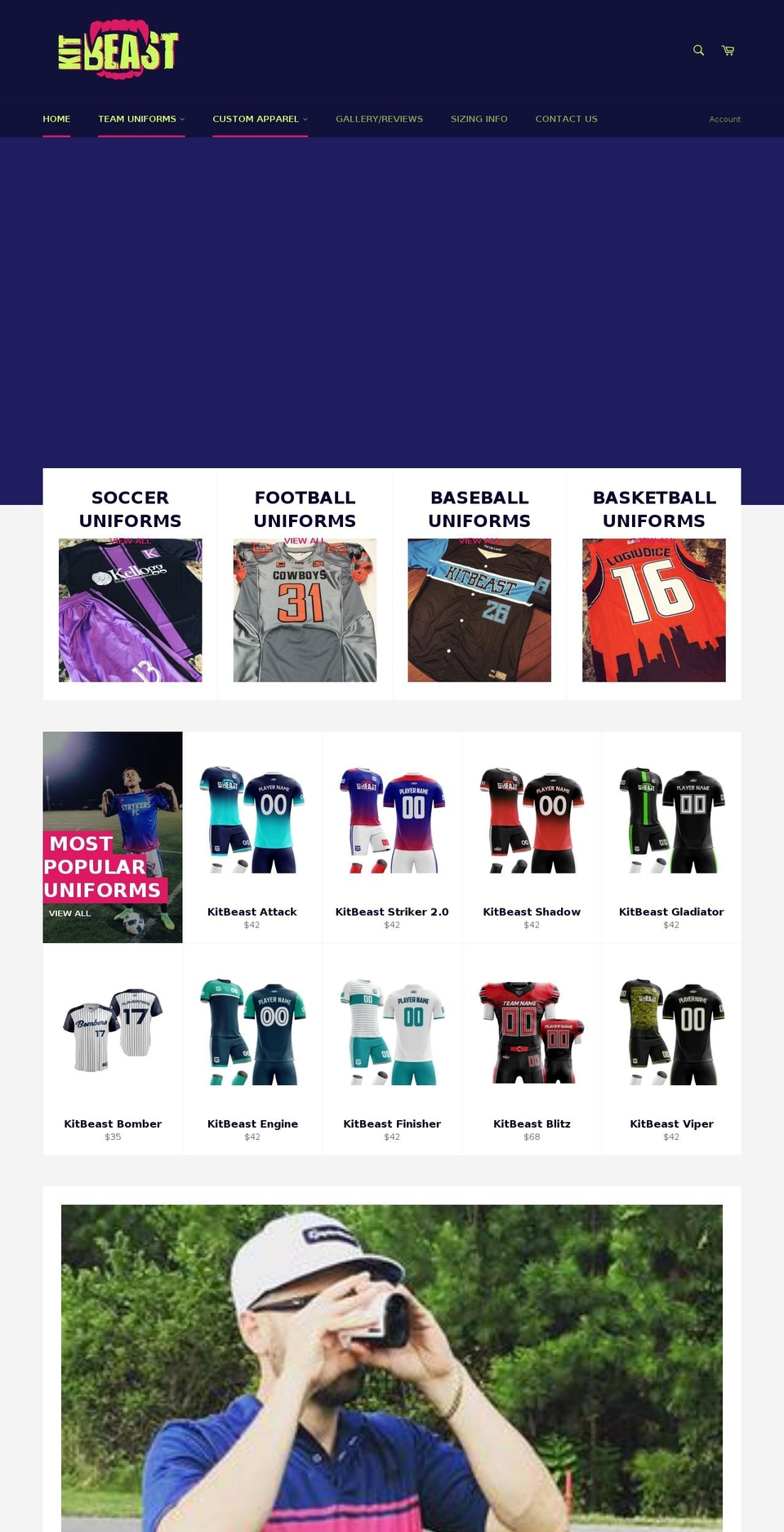 kitbeastapparel.com shopify website screenshot