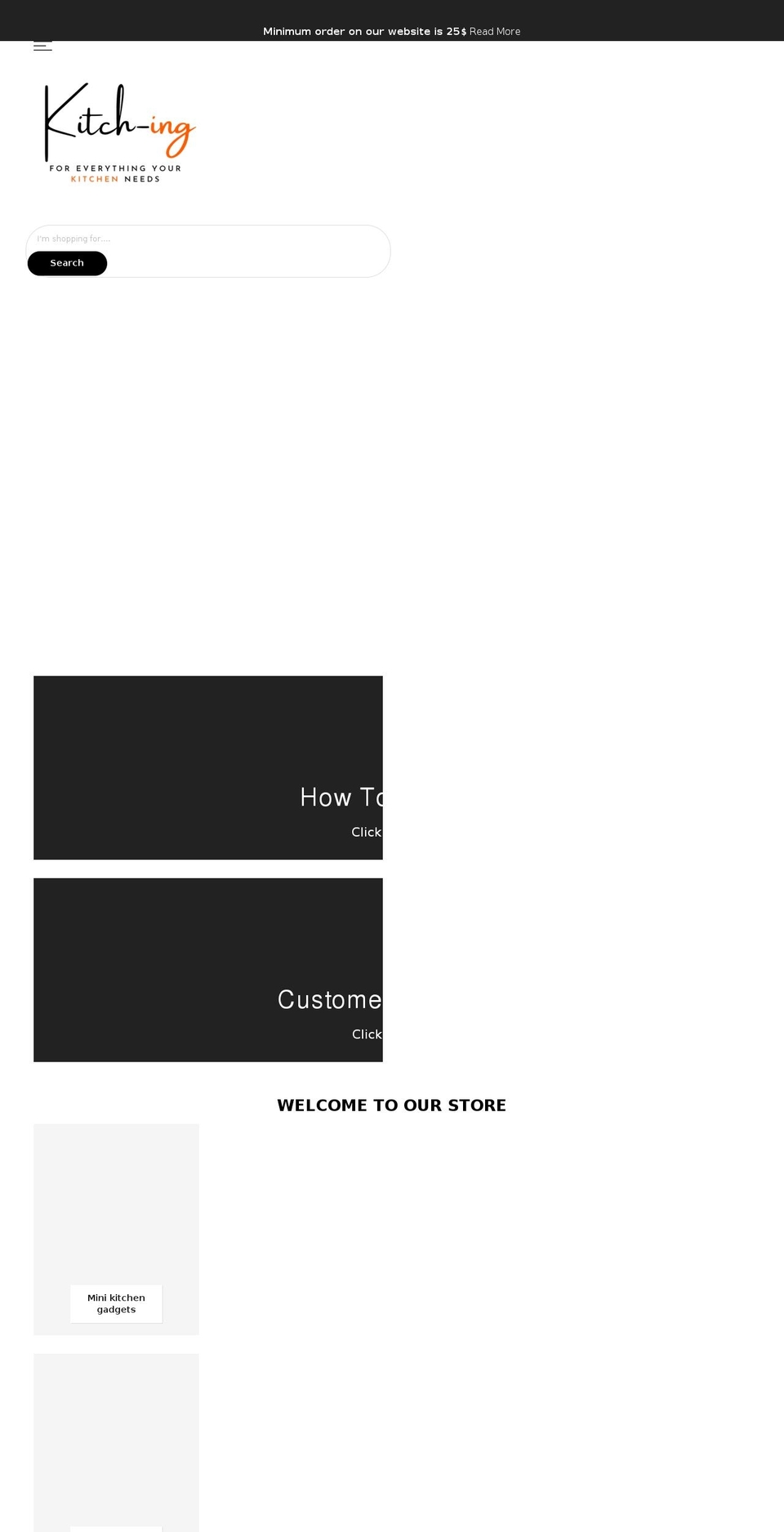 kitch-ing.com shopify website screenshot