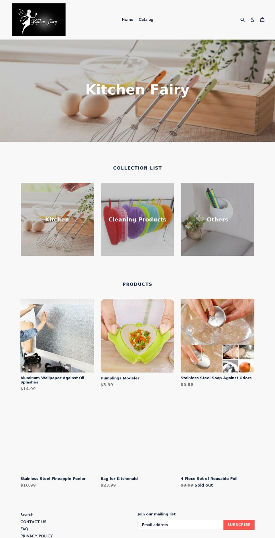 kitchen-fairy.com — Shopify storefront screenshot