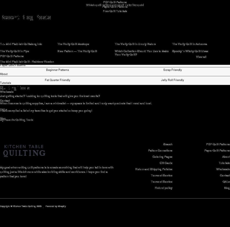 kitchen-table-quilting.myshopify.com shopify website screenshot