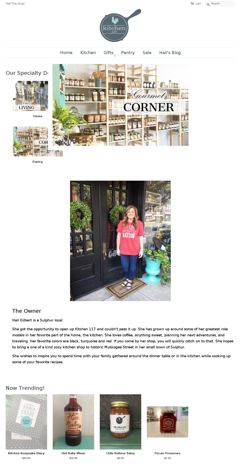 kitchen117.com — Shopify storefront screenshot