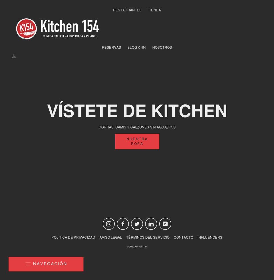 kitchen154.com shopify website screenshot